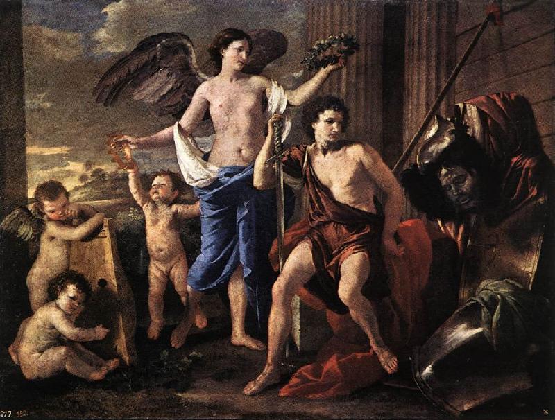 POUSSIN, Nicolas The Victorious David af Germany oil painting art